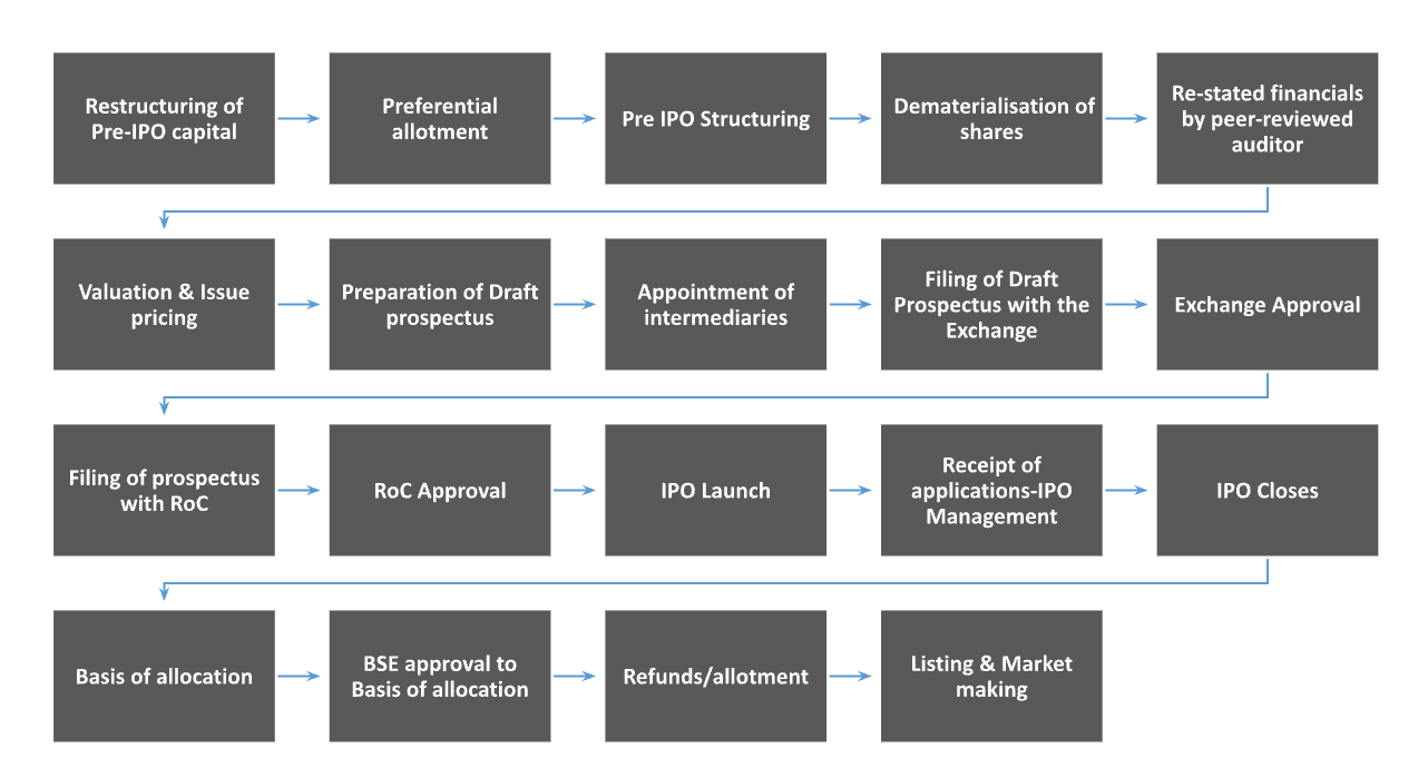 IPO preparation and listing process
